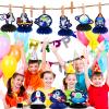 9 Pcs Outer Space Theme Honeycomb Centerpiece Outer Space Party Decorations Paper Planet Table Decor Solar System Astronaut Ufo Table Topper for First Trip Around the Sun Birthday Party Supplies view 4