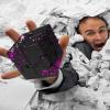 FUFUYOU Metal Fidget Infinity Cube Toys for Men Gadgets Anxiety Stress Relief Aluminum Alloy Material (Black & Pink) view 4
