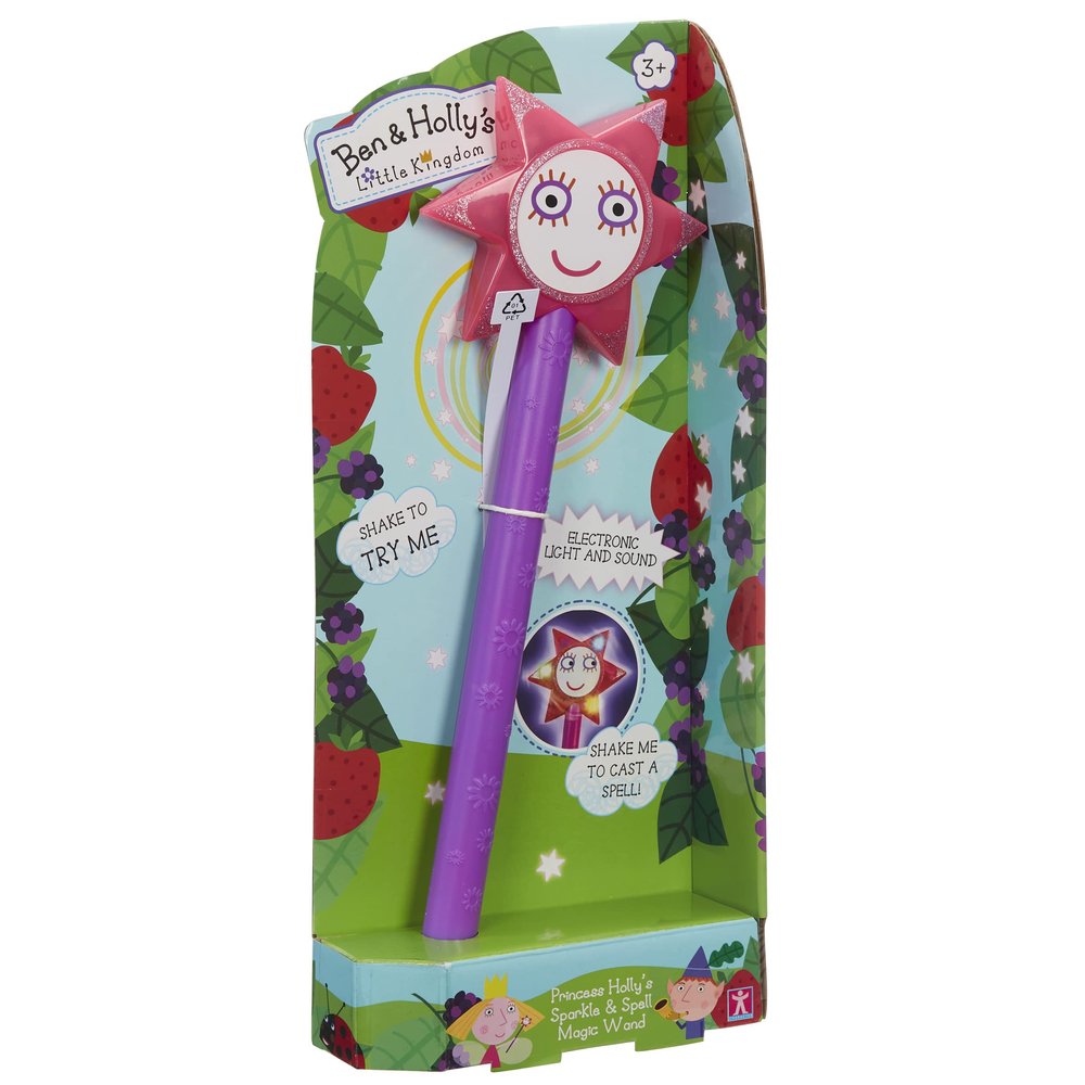 Ben & Holly Sparkle & Spell Wand with Sounds & Speech, Ben & holly's Little Kingdom, Interactive Toy, Imaginative Play