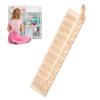 ATYHAO Miniature Stairs 1:12 Wooden Handrail DIY Staircase Accessories Steps Model for Micro Landscape Decorations(Right armrest) view 3