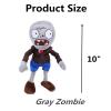 12" 1 PCS PVZ Plant and Zombies Plush Brown Coat Toys PVZ Figures 1 2 Stuffed Soft Doll Normal Gray Zombies New view 2