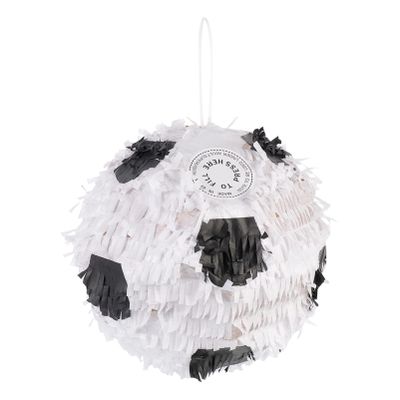 NUOBESTY Football Pinata Soccer Pinata Ball Paper Hanging Lanterns Sugar Filled Toy for Sports Birthday Party Soccer Game Party Favor