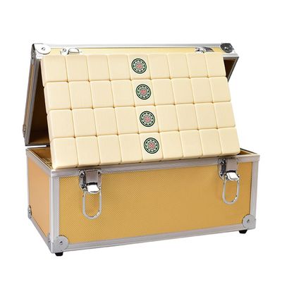 SHATONG Mahjong 1.51'' 144 Melamine Tiles Traditional Mahjong Set Chinese Mahjong Portable Travel Majhong Games Set for Home Party Family,Many Options
