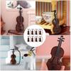 8Pcs 1: 12 Dollhouse Violin Miniature Mini Musical Instrument Collection Mini Figurine Ornaments for Doll House Musical Room view 3