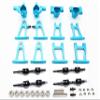 Aluminum Suspension Arm Steering Hub Carrier Driveshaft Set for Tamiya RC TT01 view 1