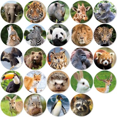 480 Counts Cute Jungle Zoo Wild Animal Stickers 1.5 Round Adhesive Labels Stickers for Baby Shower Wild One Birthday Party Favors Goodie Gift Bag Invitation Envelope Sealing Birthday Card Wrap Decor