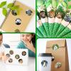 480 Counts Cute Jungle Zoo Wild Animal Stickers 1.5 Round Adhesive Labels Stickers for Baby Shower Wild One Birthday Party Favors Goodie Gift Bag Invitation Envelope Sealing Birthday Card Wrap Decor view 3