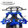 RC Upgrades Part for 1/10 Granite 4X4 Mega550, 1/10 Senton 4X4 Mega550 RC Car,6 Pieces Aluminum Adjustable Turnbuckles Camber Links Toe Link,Hop-Up Part #AR330446 AR330515,Navyblue view 4