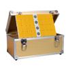 SHATONG Mahjong 136 Melamine Tiles Chinese Mahjong Game Set with Aluminum Box Board Games Complete Majong Game Sets Beautiful Gift Suitable for Collection(Color:Yellow) view 1