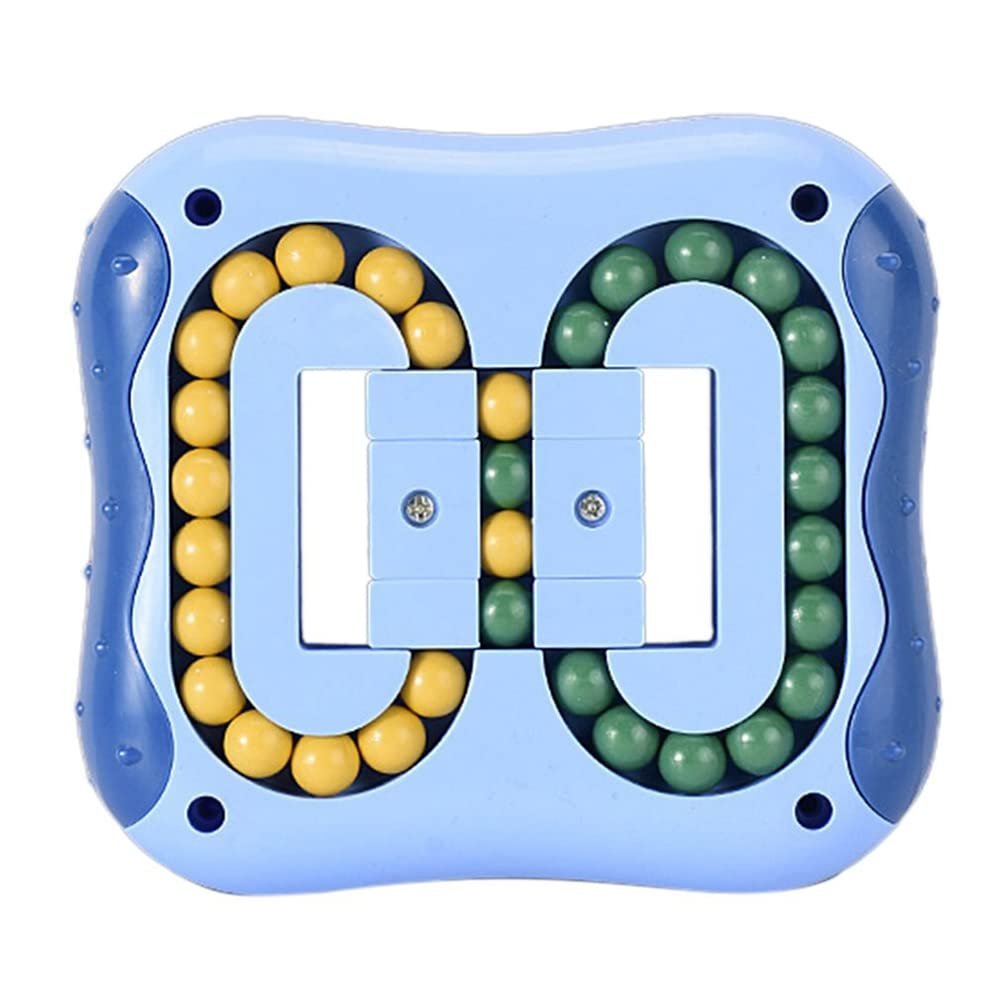 JHBEMAXS Magic Bean Cube Rotating Puzzle Fidget Toys Anti Stress Ball IQ Games Educational Sensory Easter Gift for Boys Girls Kids Children Adults (Indigo)