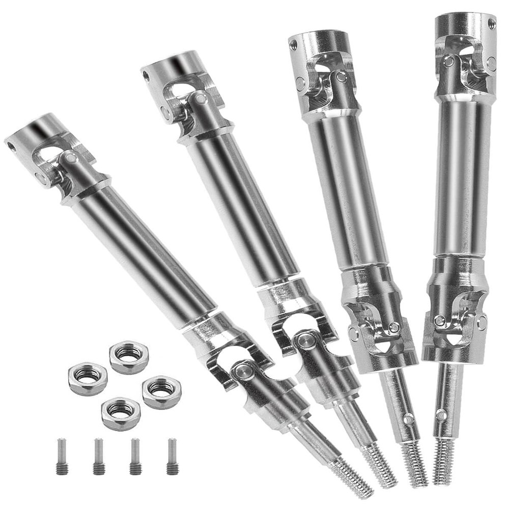 Rc Stainless Steel Front Rear Drive Shaft CVD for 1/10 Rustler VXL 4X4/Stampede VXL 4X4/Hoss VXL 4X4/Slash Platinum/Ultimate/VXL 4x4 4WD RC Car,ARRCat RC Upgrades Part