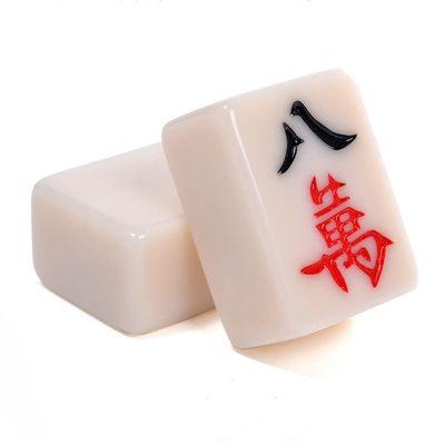 SHATONG Chinese Mahjong Board Game with Storage Bag 144 Mahjong Tile Game Set for Chinese Style Game Play