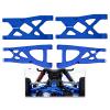 Aluminum Front Rear Suspension A-Arms Upgrades for 1/10 Granite Senton Vorteks 3s Blx Mega 550 4x4,ARRCat 4-Pack Alloy A-Arms Hop Ups Upgrade Parts,Navy Blue,Replace Part# AR330443 AR3305162 view 1