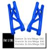 Aluminum Front Rear Suspension A-Arms Upgrades for 1/10 Granite Senton Vorteks 3s Blx Mega 550 4x4,ARRCat 4-Pack Alloy A-Arms Hop Ups Upgrade Parts,Navy Blue,Replace Part# AR330443 AR3305162 view 2