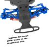 Aluminum Front Rear Suspension A-Arms Upgrades for 1/10 Granite Senton Vorteks 3s Blx Mega 550 4x4,ARRCat 4-Pack Alloy A-Arms Hop Ups Upgrade Parts,Navy Blue,Replace Part# AR330443 AR3305162 view 3