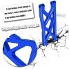 Aluminum Front Rear Suspension A-Arms Upgrades for 1/10 Granite Senton Vorteks 3s Blx Mega 550 4x4,ARRCat 4-Pack Alloy A-Arms Hop Ups Upgrade Parts,Navy Blue,Replace Part# AR330443 AR3305162 view 4