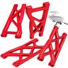 ARRCat Suspension A-Arms for 1/10 Vorteks 3s Blx 550/Granite 3s Blx 550/Senton 3s Blx 550,4PCS Aluminum Alloy Front Rear Suspension A-Arms Hop Ups,Replacement of AR330516 AR330443,Red view 1