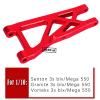 ARRCat Suspension A-Arms for 1/10 Vorteks 3s Blx 550/Granite 3s Blx 550/Senton 3s Blx 550,4PCS Aluminum Alloy Front Rear Suspension A-Arms Hop Ups,Replacement of AR330516 AR330443,Red view 2