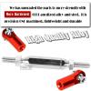 RC Upgrades Part for 1/10 Granite 4X4 Mega550, 1/10 Senton 4X4 Mega550 RC Car,6 Pieces Aluminum Adjustable Turnbuckles Camber Links Toe Link,Hop-Up Part #AR330446 AR330515,Red view 3
