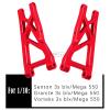 Aluminum Front Rear Suspension A-Arms Upgrades for 1/10 Granite Senton Vorteks 3s Blx Mega 550 4x4,ARRCat 4-Pack Alloy A-Arms Hop Ups Upgrade Parts,Red,Replace Part# AR330443 AR3305162 view 2