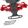 Aluminum Front Rear Suspension A-Arms Upgrades for 1/10 Granite Senton Vorteks 3s Blx Mega 550 4x4,ARRCat 4-Pack Alloy A-Arms Hop Ups Upgrade Parts,Red,Replace Part# AR330443 AR3305162 view 3