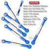 ARRCat Upgrade Parts Turnbuckles Camber Links for 1/10 Slash 2WD 4X4/Rustler 2WD 4X4/Hoss 2WD 4X4/Stampede 2WD 4X4 RC Truck, Aluminum Adjustable Turnbuckles,Replace 3644 3745 1935,Navy Blue view 2