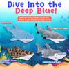 13 Stuffed Sharks, Black Tip Shark, Blue Shark, Hammerhead Shark & Leopard Shark, Set of 4 Stuffed Animals for Pretend Play, Plush Material, Ideal as Gifts for Kids and Toddlers view 2
