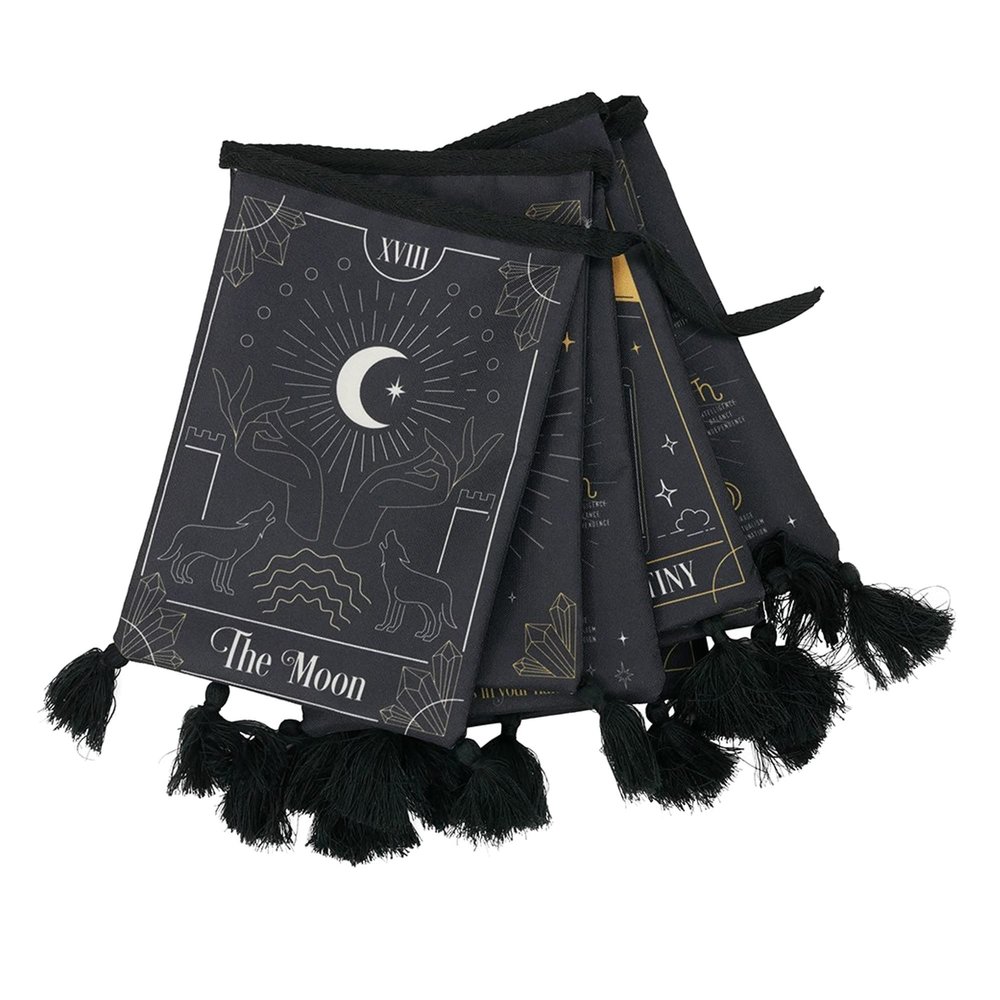 Something Different Fortune Teller Fabric Bunting (One Size) (Black)