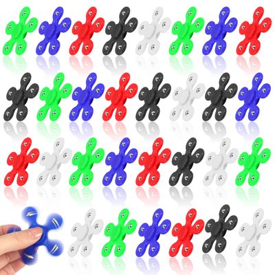 SoulLife 30 Pack High Speed Bearing Quiet Fidget Spinners Bulk, Stress Relief Sensory Fidget Toys Bulk for Kids, Birthday Return Gift Party Favors Classroom Prize Student Gifts Stocking Stuffers