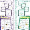 THE BAMBINO TREE Sight Word Bingo Game Level 3 & 4 - Learn to Read Vocabulary for 1st 2nd 3rd Grade Kids - Dolch's Fry's Site Words Reading Game view 3