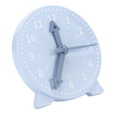 01 02 015 Kids Clock Learning, Simulating Real Clock Rotation Wear-Resistant Easy to Read Time Clock Model for Teaching Use