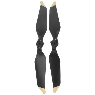 01 02 015 RC Propeller, Aerodynamic Wear Resistance Quick Release Blades Portable Plastic Excellent for Pro(Black Gold Rim)