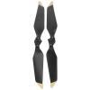 01 02 015 RC Propeller, Aerodynamic Wear Resistance Quick Release Blades Portable Plastic Excellent for Pro(Black Gold Rim) view 1
