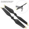 01 02 015 RC Propeller, Aerodynamic Wear Resistance Quick Release Blades Portable Plastic Excellent for Pro(Black Gold Rim) view 2