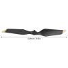 01 02 015 RC Propeller, Aerodynamic Wear Resistance Quick Release Blades Portable Plastic Excellent for Pro(Black Gold Rim) view 3
