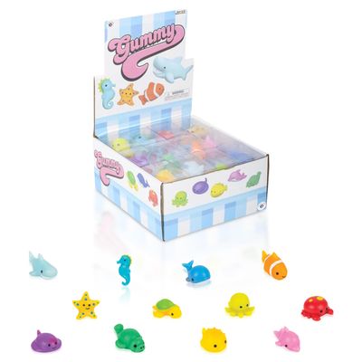 Kids Sea Life Mochi Squishy Animal Toys, Fun Mini Kawaii Squishies for Kids and Adults, Great Party Favors, Stress Relief Toys and Fidget Toy, Super Soft (Sea Animals 12 Pieces)