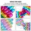 2 Pcs Rainbow Unicorn Wings for Kids Princess Rainbow Wings Angel Wings Costume Accessories Birthday Carnival Cosplay Party view 3