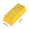 2 Pcs Fake Gold Bar Replica Gold Bar Fake Golden Brick Bullion Plastic Golden Bar Props Novelty Gifts(16.5x7.6x4.8cm) view 2