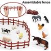 Mini Toy Barn Farm Toys Playset, 66PCS Plastic Farm Animals Figurines and Fence Farm Playset, Farm Figures Farmer Vehicle Toy Truck with Trailer for 3-12 Years Old, Christmas Birthday Gifts for Kids view 4