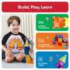 PicassoTiles 120pcs Mini Size Magnetic Tiles Magnet Toys Diamond Series Sensory Construction Building Blocks Set STEM Learning Travel Size Educational Toy for Kids Boys Girls Toddlers Age 3+ PTM120 view 2