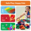 PicassoTiles 120pcs Mini Size Magnetic Tiles Magnet Toys Diamond Series Sensory Construction Building Blocks Set STEM Learning Travel Size Educational Toy for Kids Boys Girls Toddlers Age 3+ PTM120 view 4