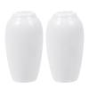 SEWACC 2Pcs Miniature Ceramic Vase Dollhouse Mini Vase Model Furniture DIY Doll House Vase Micro Landscape Fairy Garden Decoration (White) view 1