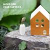 SEWACC 2Pcs Miniature Ceramic Vase Dollhouse Mini Vase Model Furniture DIY Doll House Vase Micro Landscape Fairy Garden Decoration (White) view 3