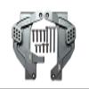 GPM Upgrades Aluminum Front Adjustable Damper Mount for 1/6 4WD SCX6 Jeep Jlu Wrangler (AXI05000) & 1/6 4WD SCX6 Trial Honcho (AXI05001) RC Cars (Gray) view 1