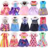 Joyfun 7 Pcs 6 Inch Girl Doll Clothes 3 Pieces Dress, 2 Pieces Outfits and 2 pcs Shoes for 11.5 Inch Girl's Sister 6" Doll view 2