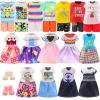 Joyfun 7 Pcs 6 Inch Girl Doll Clothes 3 Pieces Dress, 2 Pieces Outfits and 2 pcs Shoes for 11.5 Inch Girl's Sister 6" Doll view 4