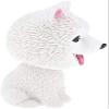 Bobble Head Dog Statue Dashboard Head Dogs Ornaments Nodding Heads Shaking Head Dog Doll for Car Vehicle Home Decoration - Samoyed view 3