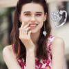 Honsny Fidget Rings for Women, Spinner Fidget Ring Set, Sunflower Butterfly Bee Star Moon Relief Spinning Rings for Adults view 3