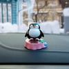 YGMONER Solar Dancing Animal Car Dashboard Decorations Shaking Body (Penguin) view 3