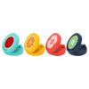 Panderetas Para Nios 4pcs Finger Castanets Fruit Pattern Musical Castanet Wooden Clap Board Musical Instruments Rhythm for Toddler Mixed Colors Musical Instruments view 1